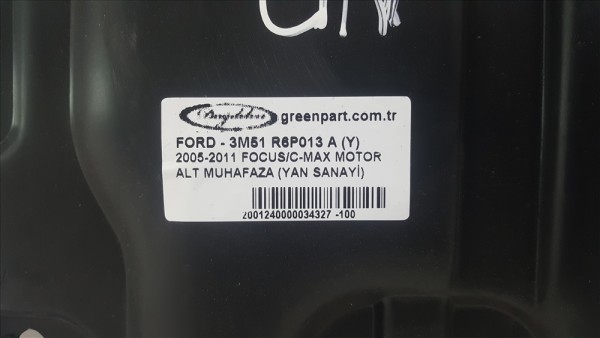 2005-2011 FOCUS/C-MAX MOTOR ALT MUHAFAZA (YAN SANAYİ)