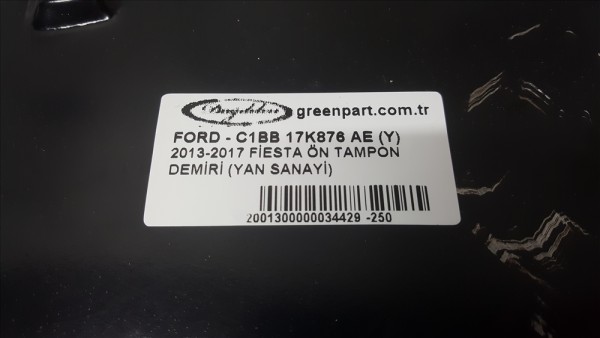 2013-2017 FİESTA ÖN TAMPON DEMİRİ (YAN SANAYİ)