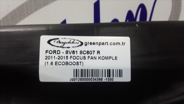 2011-2015 FOCUS FAN KOMPLE (1.6 ECOBOOST)