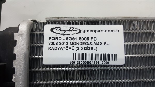 2008-2013 MONDEO/S-MAX SU RADYATÖRÜ (2.0 DİZEL)