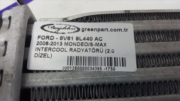 2008-2013 MONDEO/S-MAX INTERCOOL RADYATÖRÜ (2.0 DİZEL)