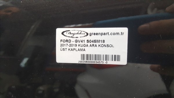 2017-2019 KUGA ARA KONSOL ÜST KAPLAMA (ÇIKMA)