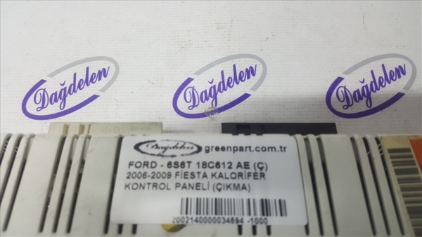 2006-2009 FİESTA KALORİFER KONTROL PANELİ (ÇIKMA)