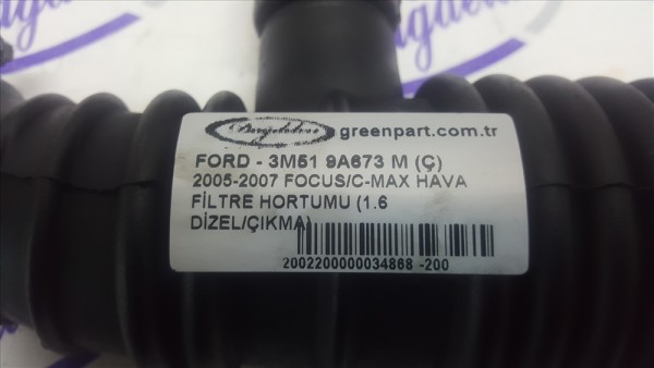 2005-2007 FOCUS/C-MAX HAVA FİLTRE HORTUMU (1.6 DİZEL/ÇIKMA)