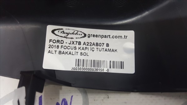 2018 FOCUS SOL ÖN KAPI İÇ TUTAMAK ALT BAKALİT