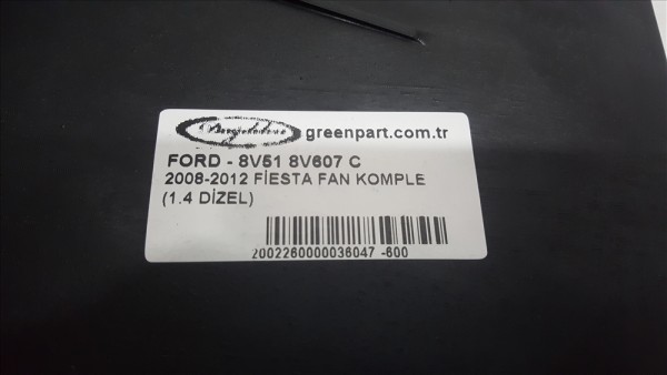 2008-2012 FİESTA FAN KOMPLE (1.4 DİZEL)