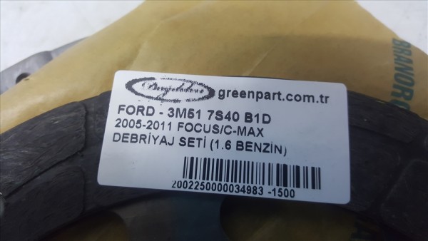 2005-2011 FOCUS/C-MAX DEBRİYAJ SETİ (1.6 BENZİN)
