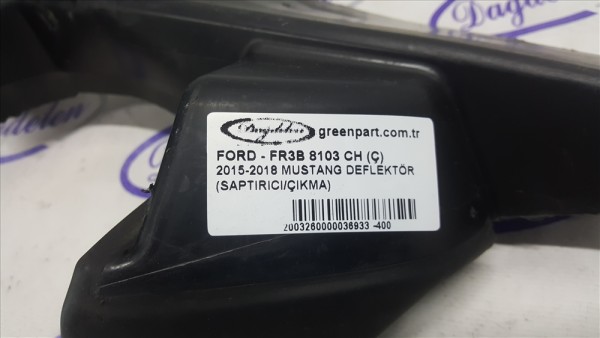 2015-2018 Ford Mustang Radyatör Deflektörü Sol - FR3B 8103 CH