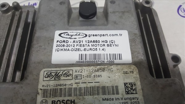 2009-2012 Ford Fiesta Motor Beyni - AV21 12A650 HG