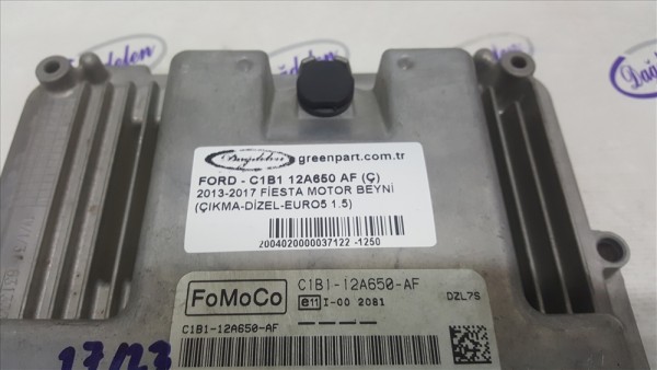 2013-2017 Ford Fiesta Motor Beyni - C1B1 12A650 AF