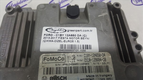 2013-2017 Ford Fiesta Motor Beyni - C1BY 12A650 DA