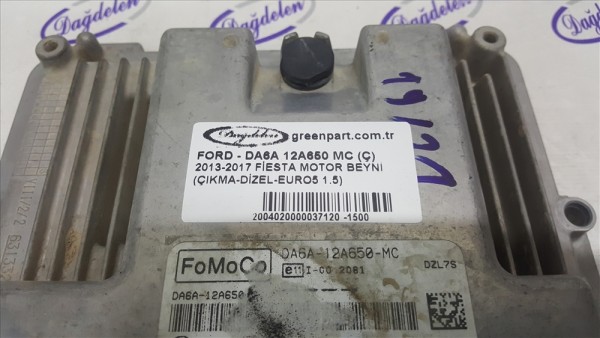 2013-2017 Ford Fiesta Motor Beyni - DA6A 12A650 MC