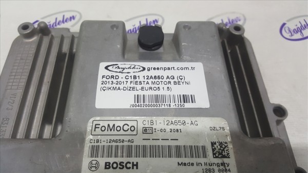 2013-2017 Ford Fiesta Motor Beyni - C1B1 12A650 AG