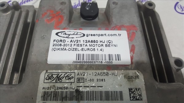 2009-2012 Ford Fiesta Motor Beyni - AV21 12A650 HJ