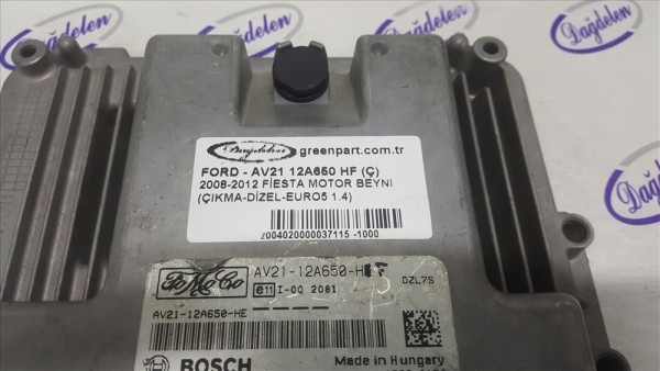 2009-2012 Ford Fiesta Motor Beyni - AV21 12A650 HF