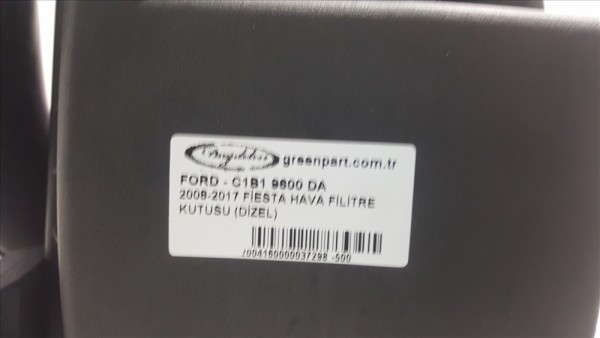 2009-2017 Ford Fiesta Hava Filtre Kutusu - C1B1 9600 DA
