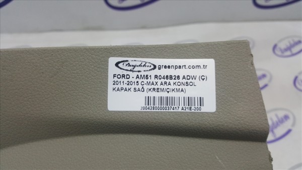 2011-2014 Ford C-Max Ara Konsol Yan Kapak Sağ - AM51 R046B26 ADW