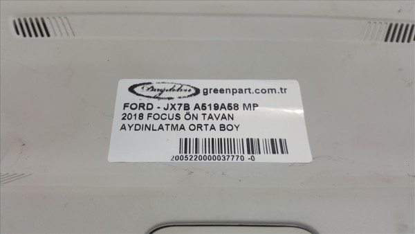2018 FOCUS ÖN TAVAN AYDINLATMA ORTA BOY