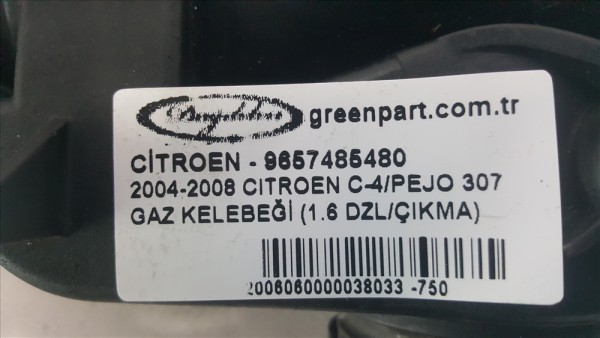 2004-2008 CITROEN C-4/PEUGEOT 307 GAZ KELEBEĞİ (1.6 DZL/ÇIKMA)