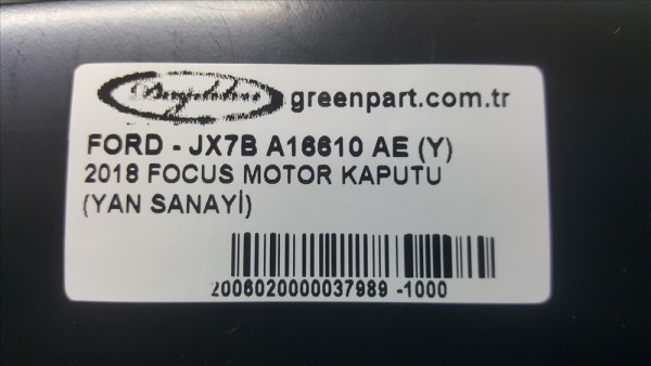 2018 FOCUS MOTOR KAPUTU (YAN SANAYİ)