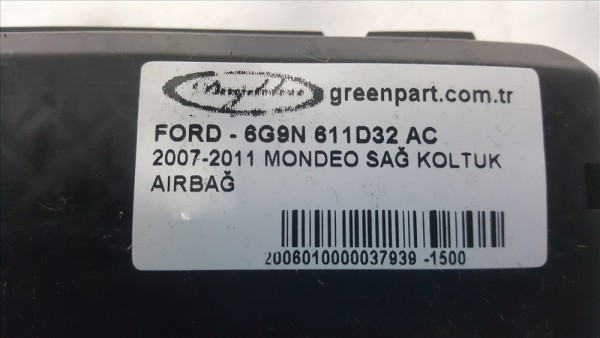 2007-2011 MONDEO SAĞ KOLTUK AIRBAG