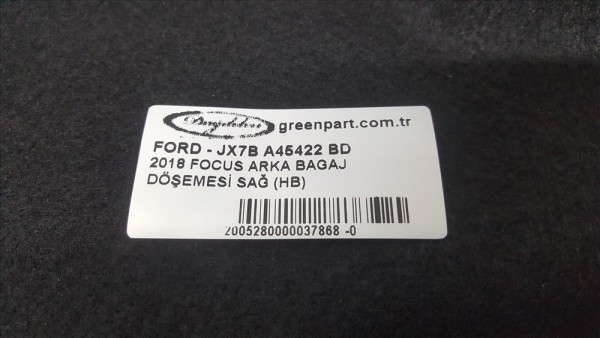 2018 FOCUS ARKA BAGAJ DÖŞEMESİ SAĞ (HB)