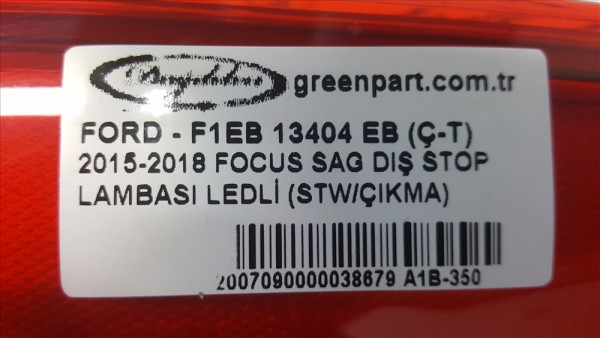 2015-2018 FOCUS SAG DIŞ STOP LAMBASI LETLİ  (STW/ÇIKMA)